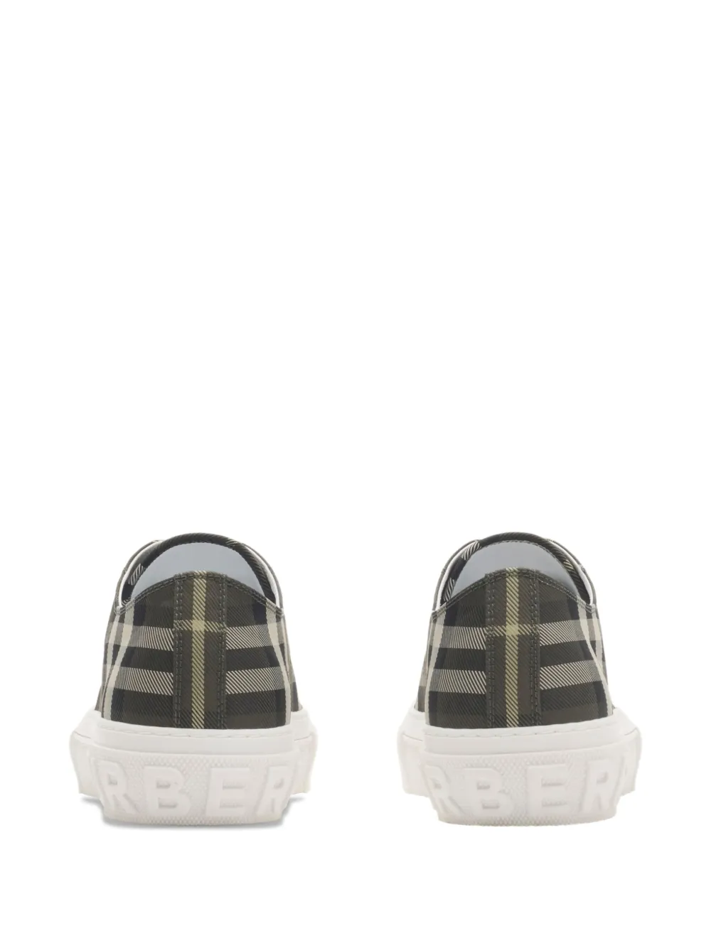  Burberry Checked Sneakers - Brown 