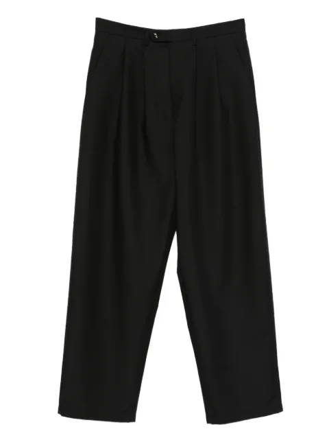 LC23 pleated wool trousers