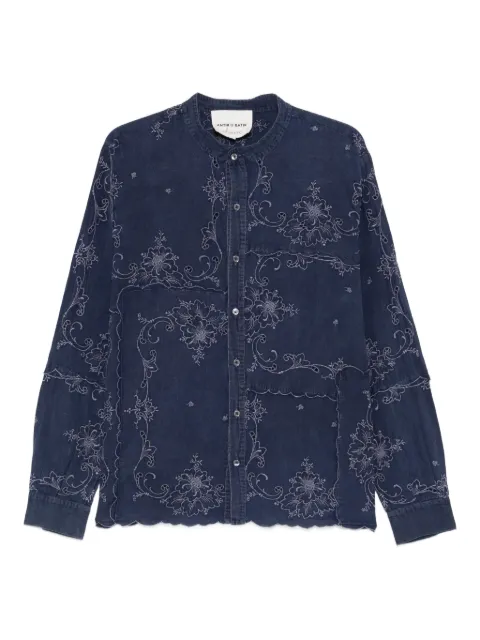 Antik Batik Carmina embroidered scalloped shirt