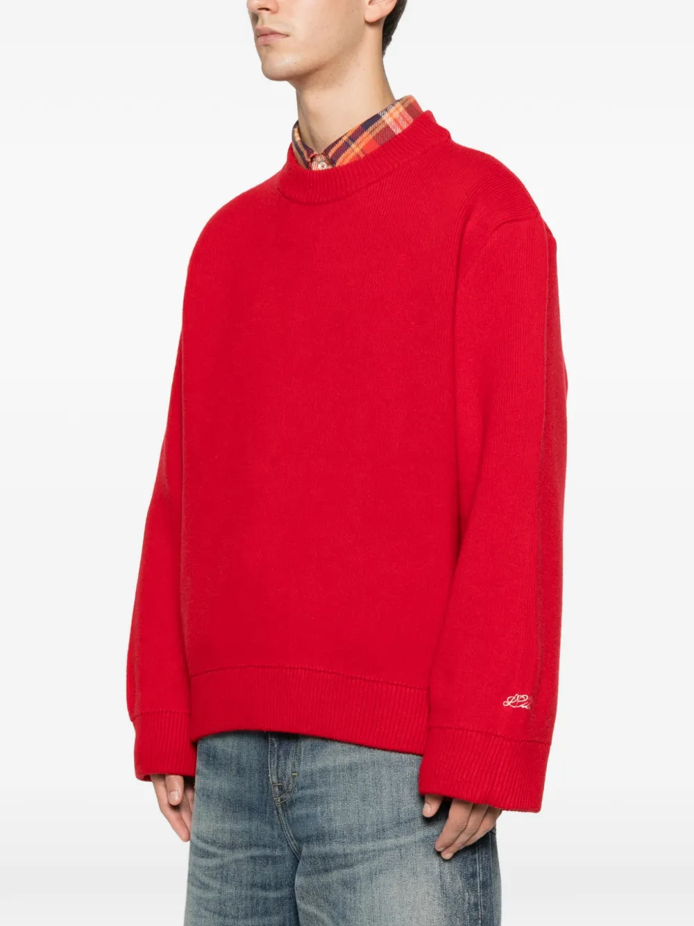 Lc23 Round Collar Sweater Clothing In Red