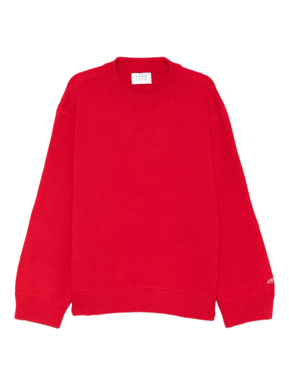 LC23 crew neck sweater | Red | Image 1
