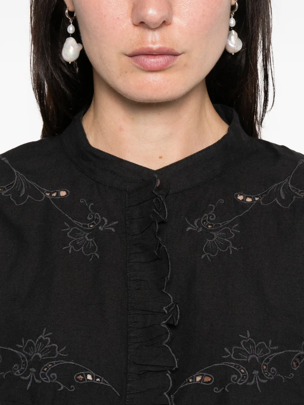 Antik Batik Carmina Blouse Clothing In Black