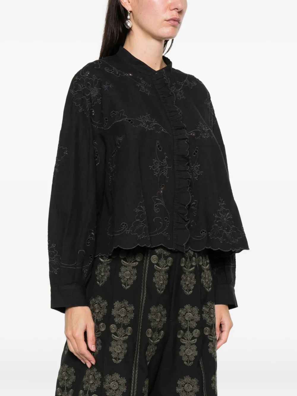 Antik Batik Carmina Blouse Clothing In Black