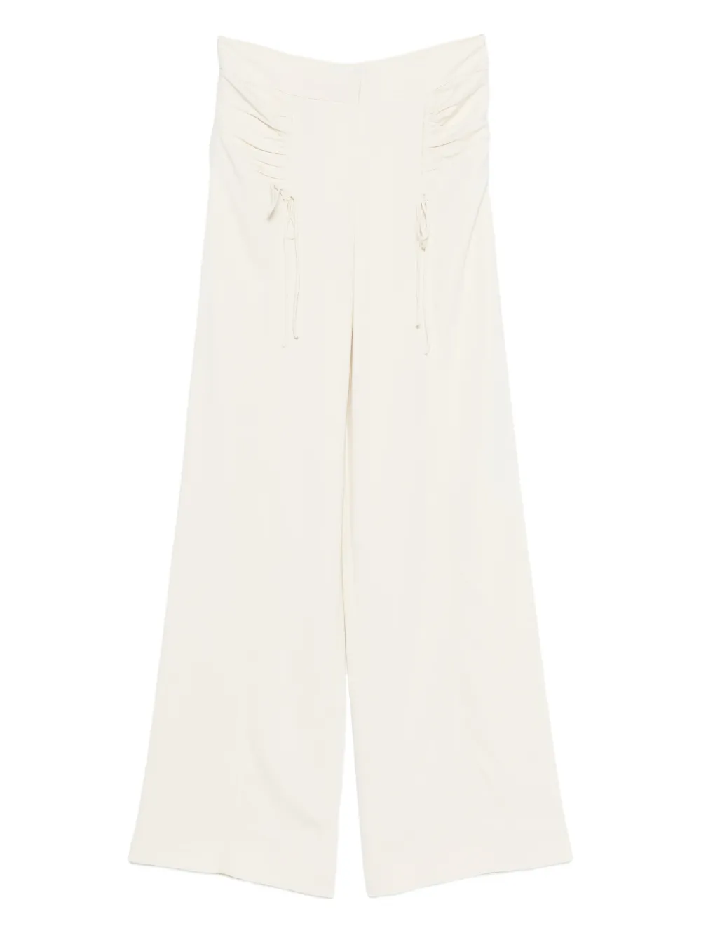 Botsi ruched-design drawstring-detail trousers | Neutrals | Image 1