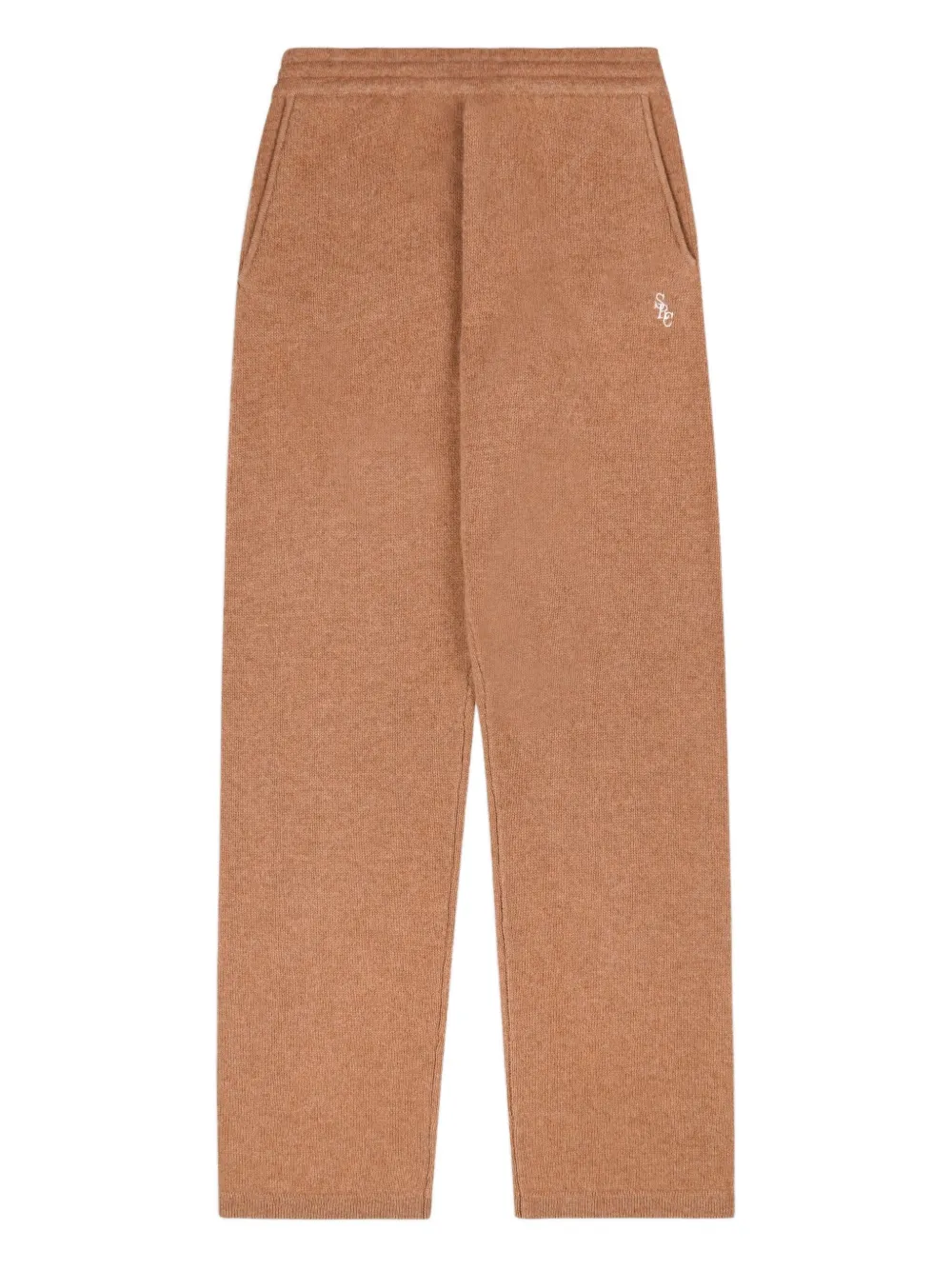 Sporty And Rich Embroidered Trousers In Brown