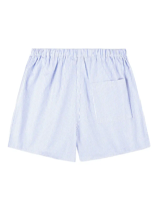 Sporty & Rich ストライプ ショートパンツ | ブルー | FARFETCH JP
