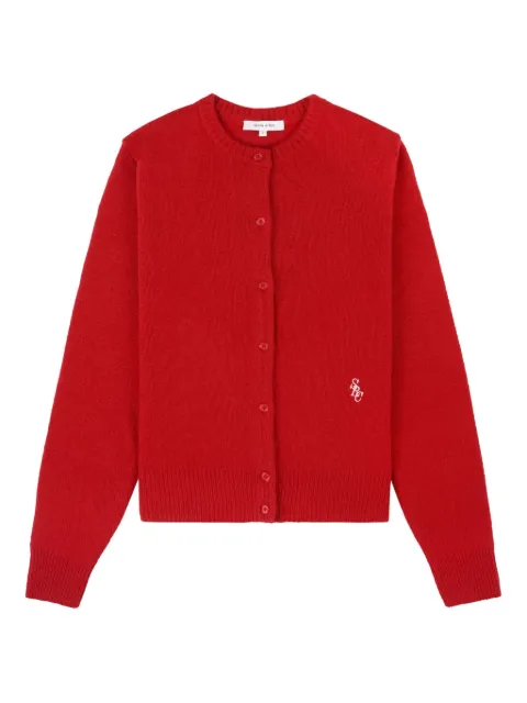 Sporty & Rich button embroidered cardigan