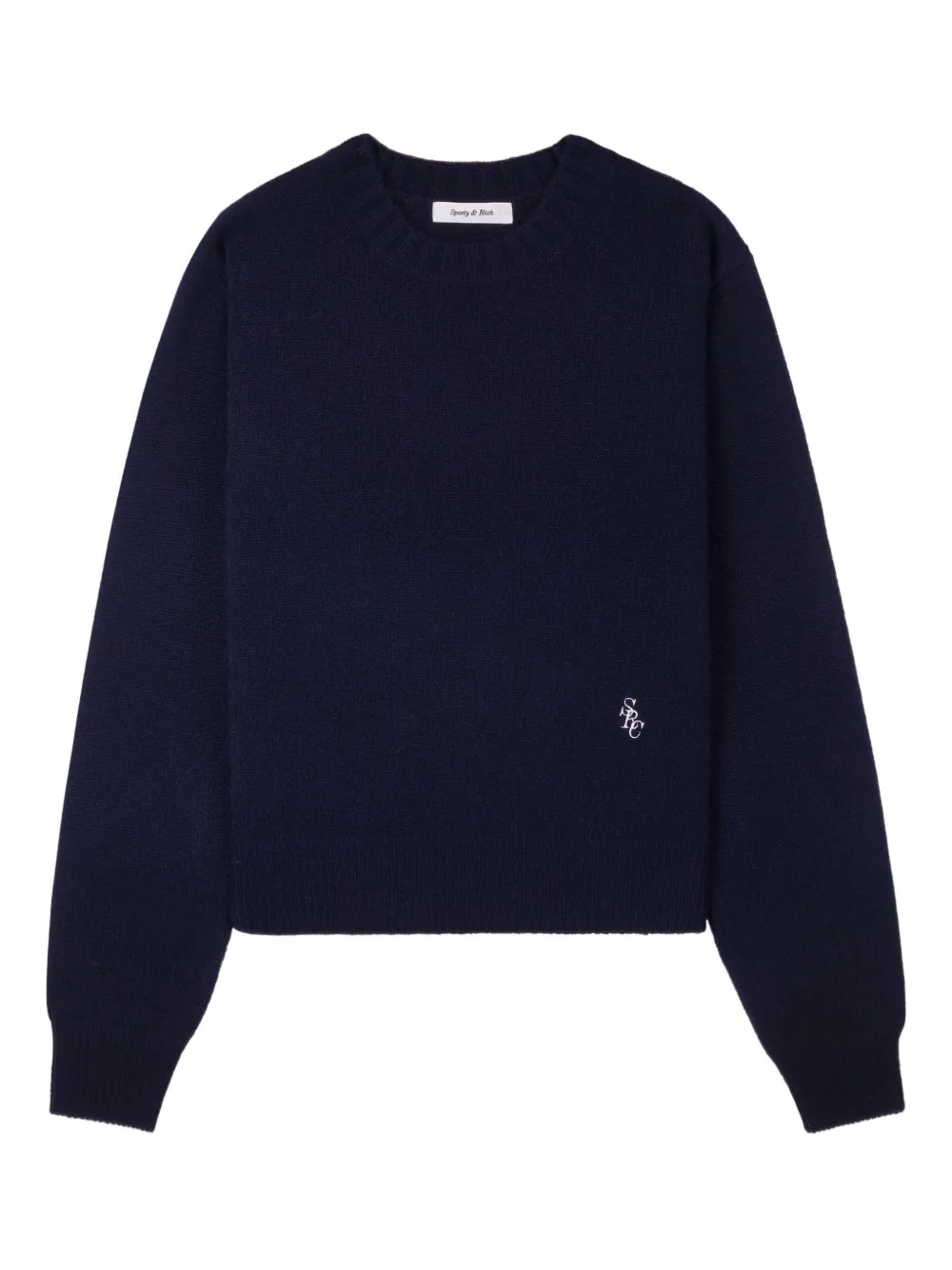 Sporty And Rich Embroidered Sweater In Blue
