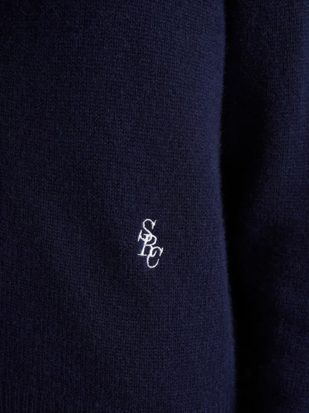 Sporty & Rich Vest met borduurwerk Blauw