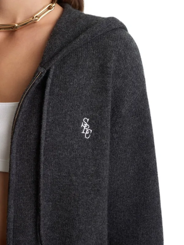 Sporty & Rich ジップ パーカー | グレー | FARFETCH JP