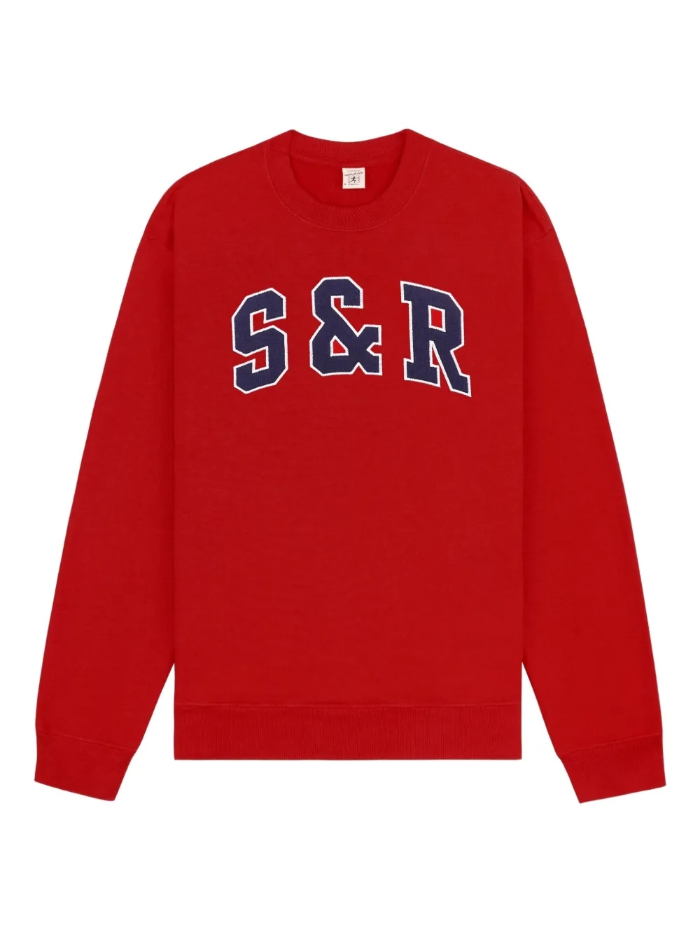 Sporty And Rich Appliqué Sweatshirt In Red