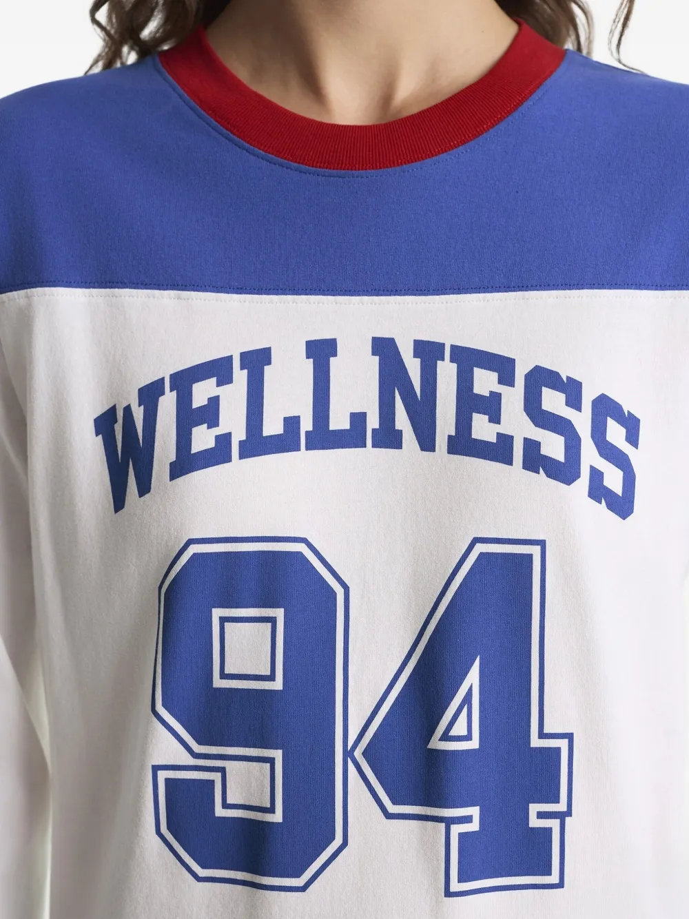 Sporty And Rich Wellness Graphic Top In White