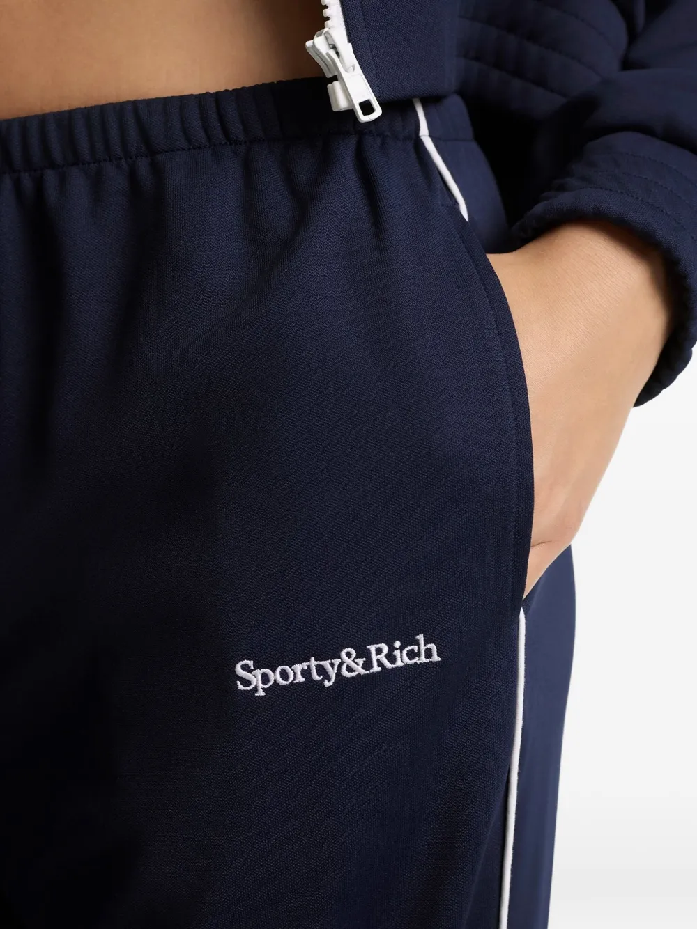 Sporty & Rich Gestreepte broek Blauw