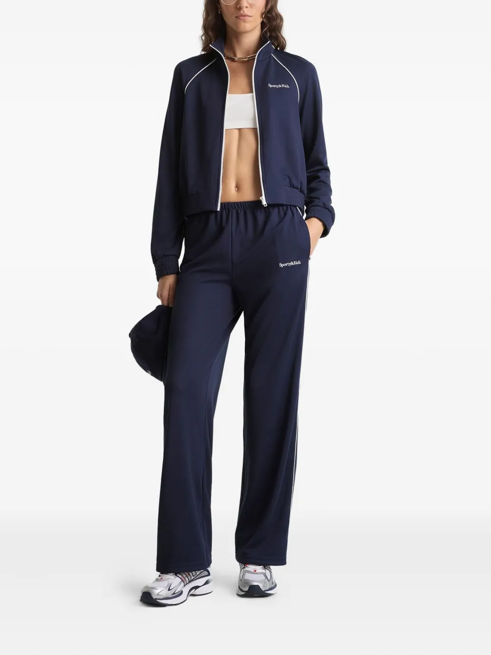 Sporty & Rich stripe trousers - Blauw