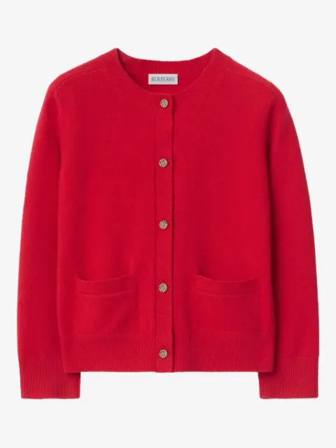 Burberry Kids cárdigan con parche de corazón