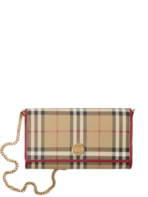 Burberry checked chain mini bag