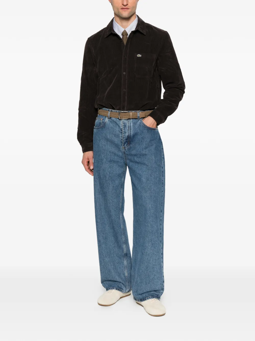 Lacoste pocket corduroy shirt - Bruin