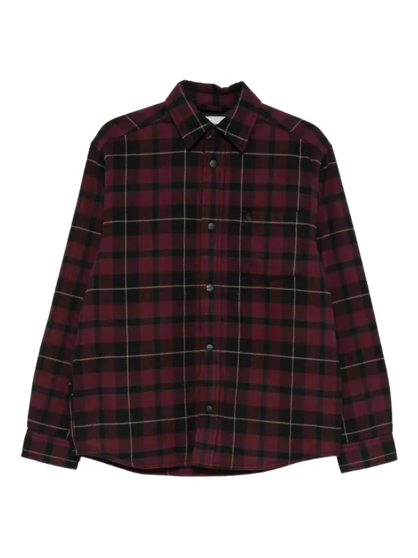 Carhartt バーガンディ チェックジャケット s Carhartt WIP チェック ジャケット | レッド | FARFETCH JP
