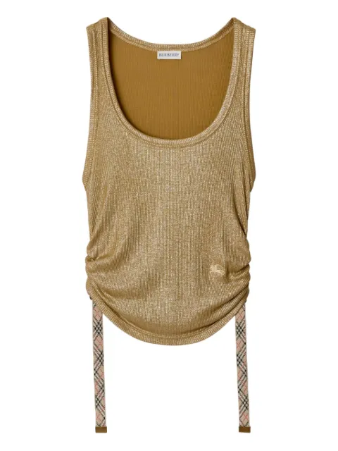 Burberry logo-embroidered tank top