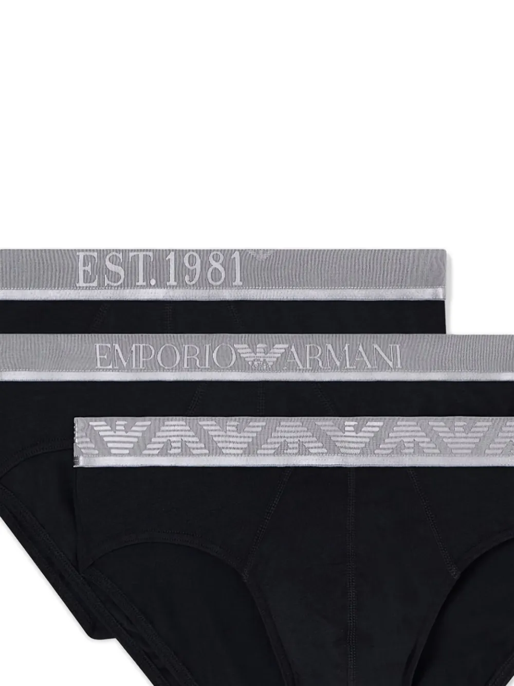 Emporio Armani logo-band briefs (pack of three) | Image 2