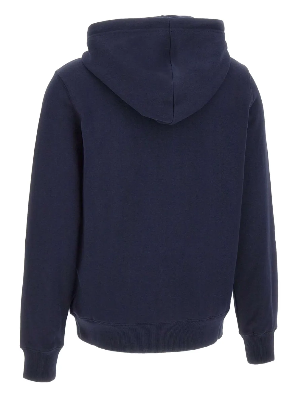 Sun68 Hoodie met rits en logodetail Blauw