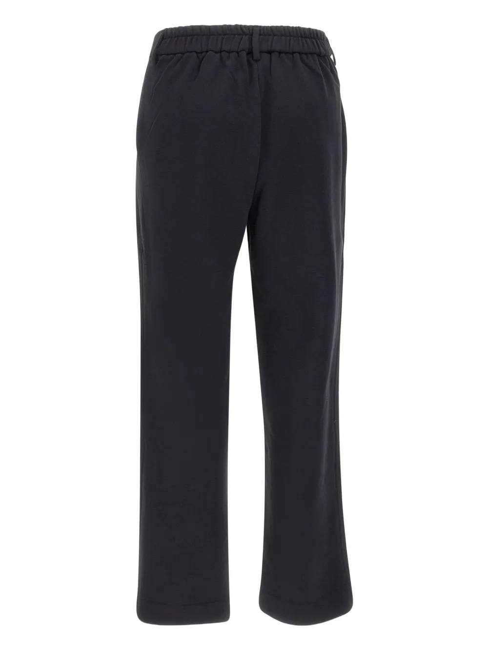 Sun68 Plooibroek met logodetail Zwart