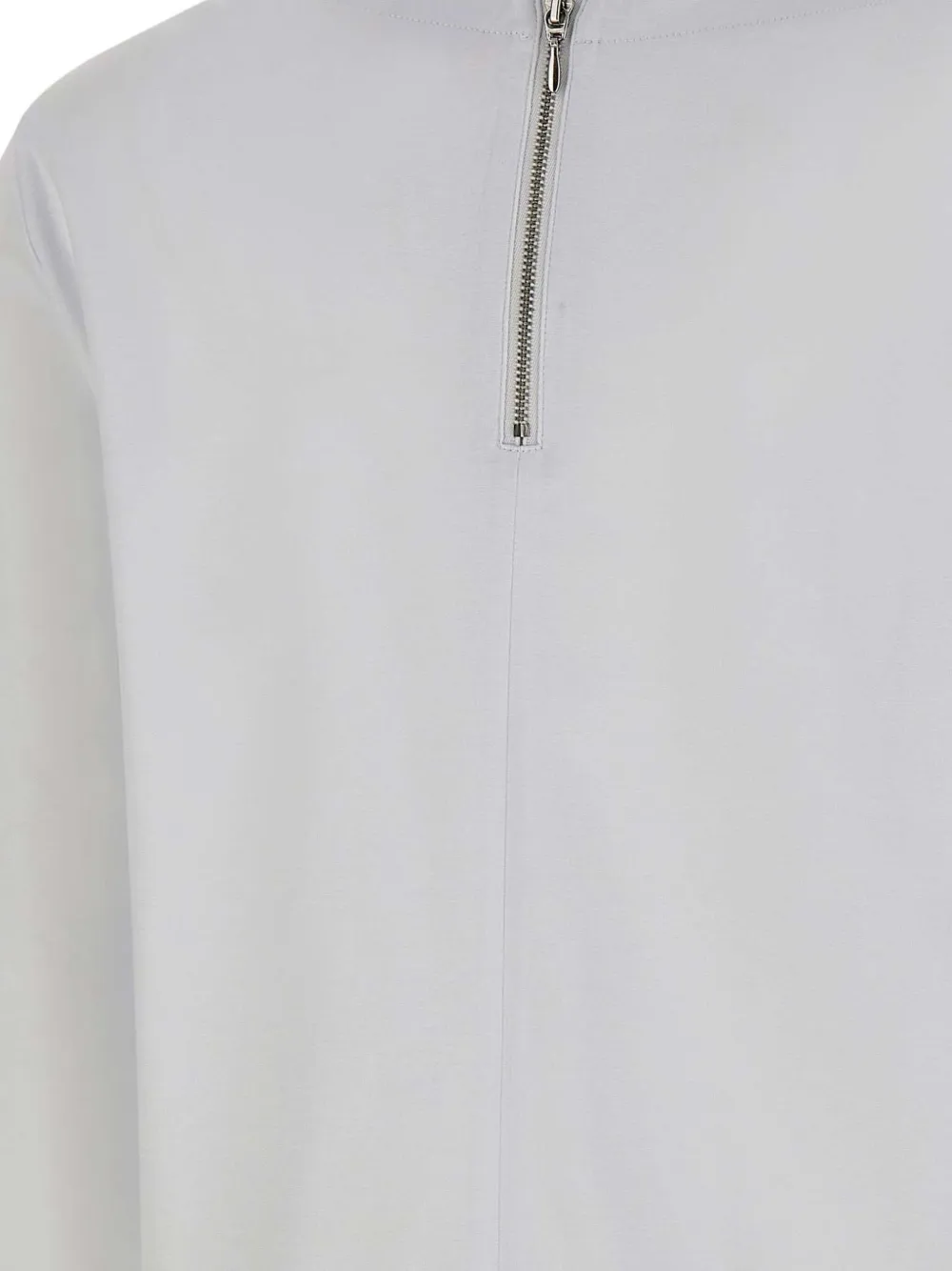 Sun68 T-shirt met lange mouwen en rits Wit