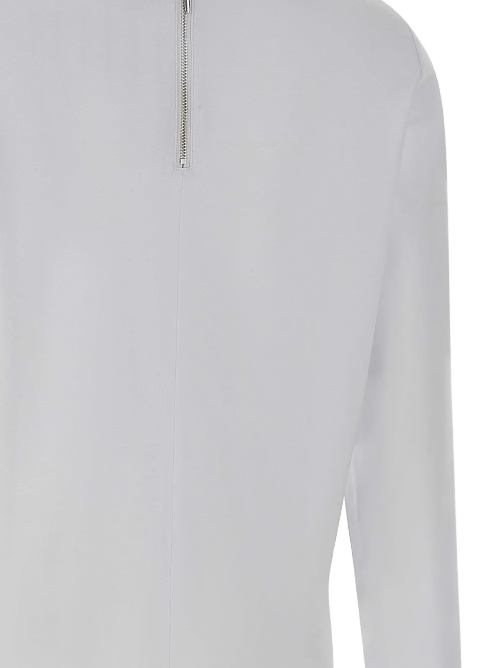 Sun68 T-shirt met lange mouwen en rits Wit