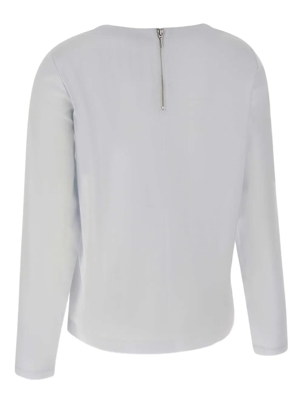 Sun68 T-shirt met lange mouwen en rits Wit