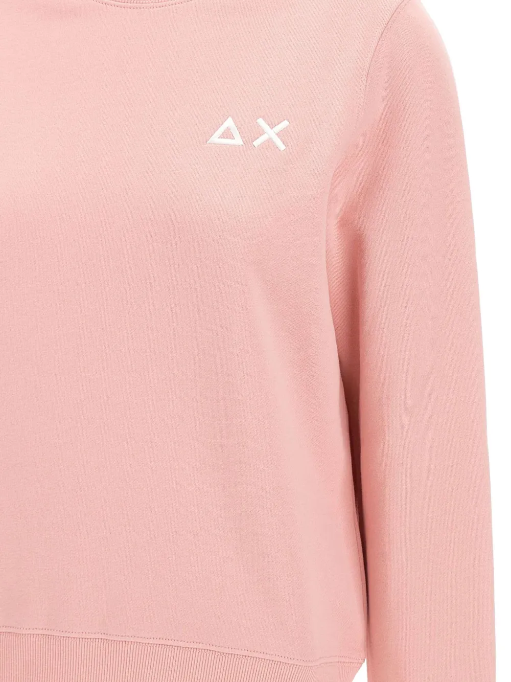 Sun68 Sweater met geborduurd logo Roze