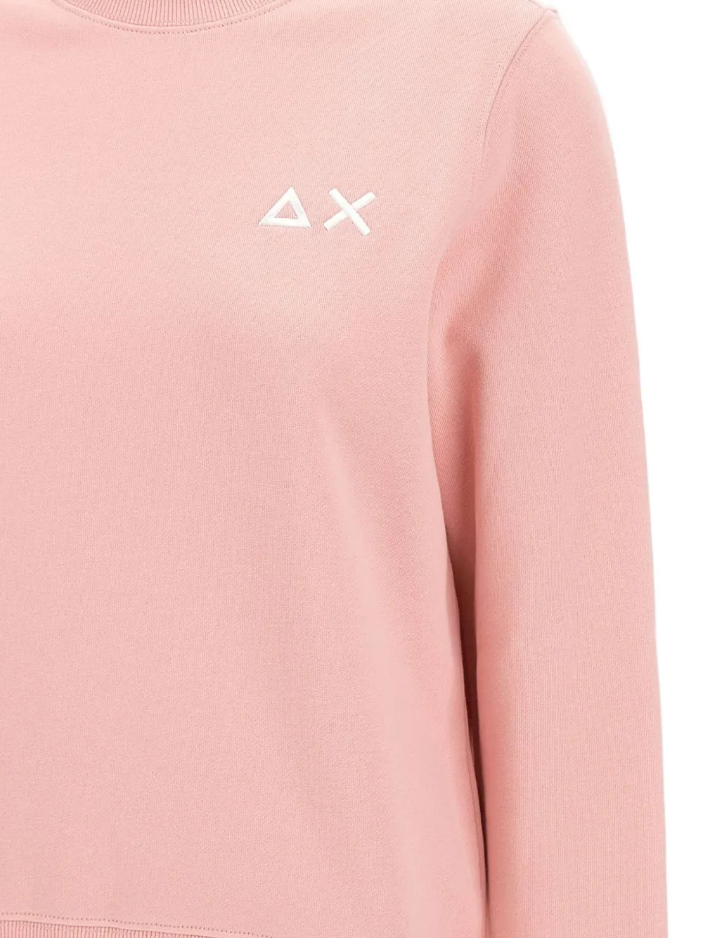 Sun68 Sweater met geborduurd logo Roze