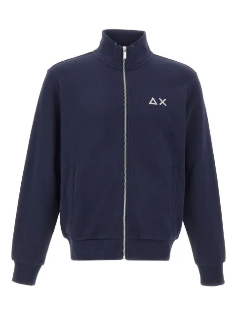 Sun68 zip embroidered sweatshirt