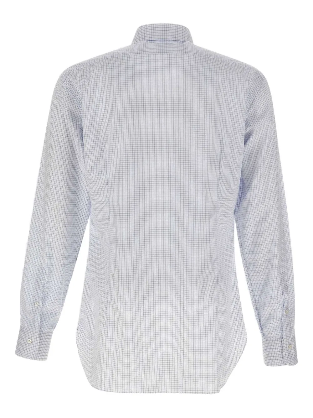 Barba Geruite overhemd Wit