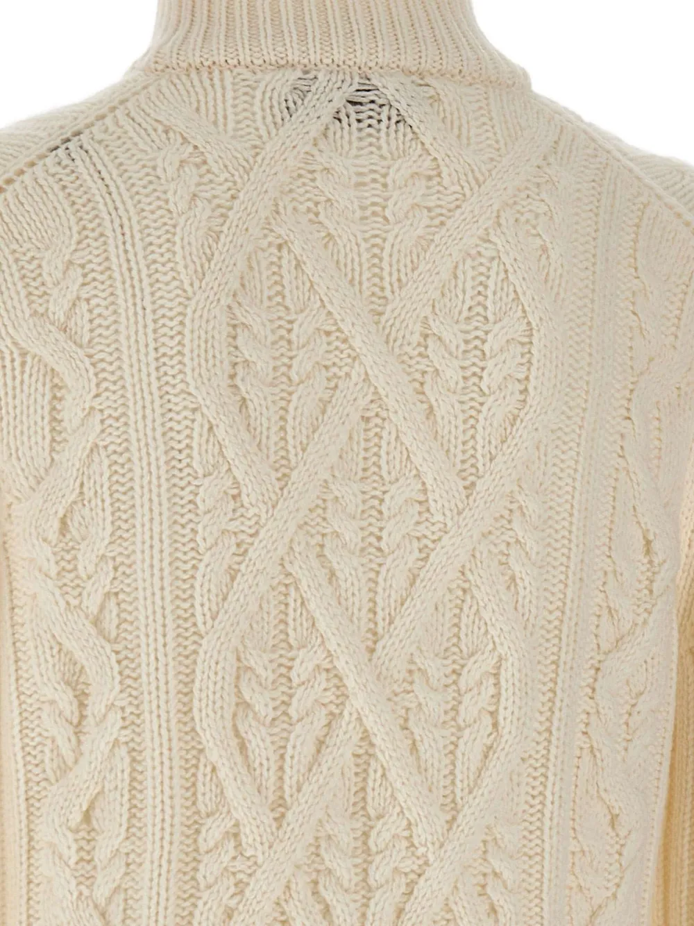 BOSS L-Harpreno trui met halve rits Beige