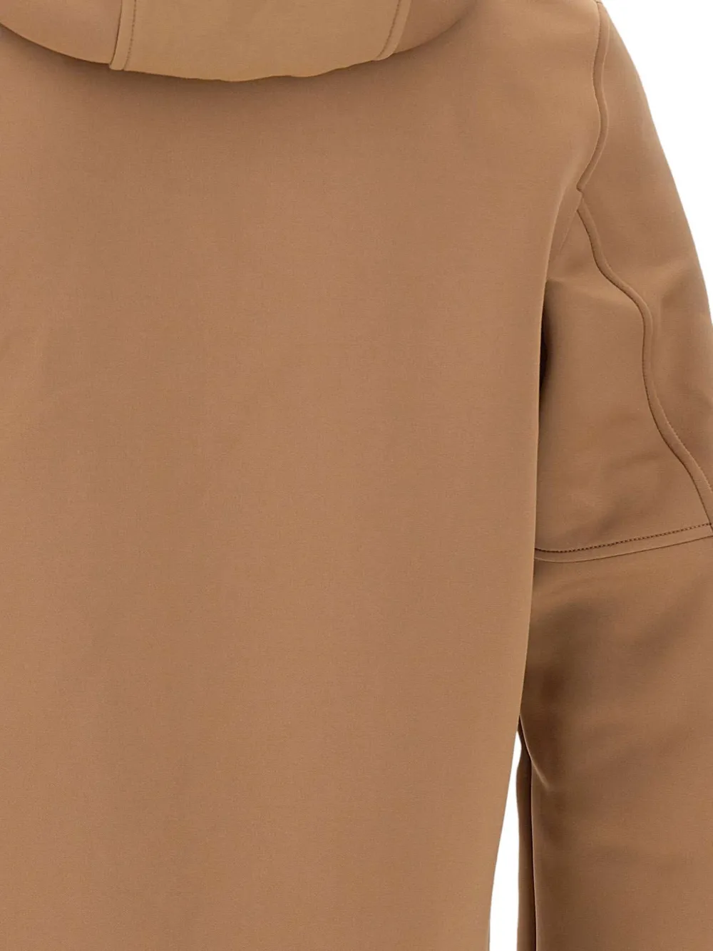 Blauer Jack met capuchon en rits Bruin