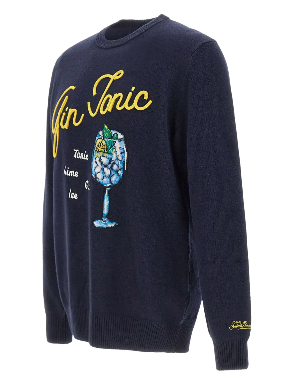 MC2 Saint Barth embroidered-details crew-neck sweater - Blauw