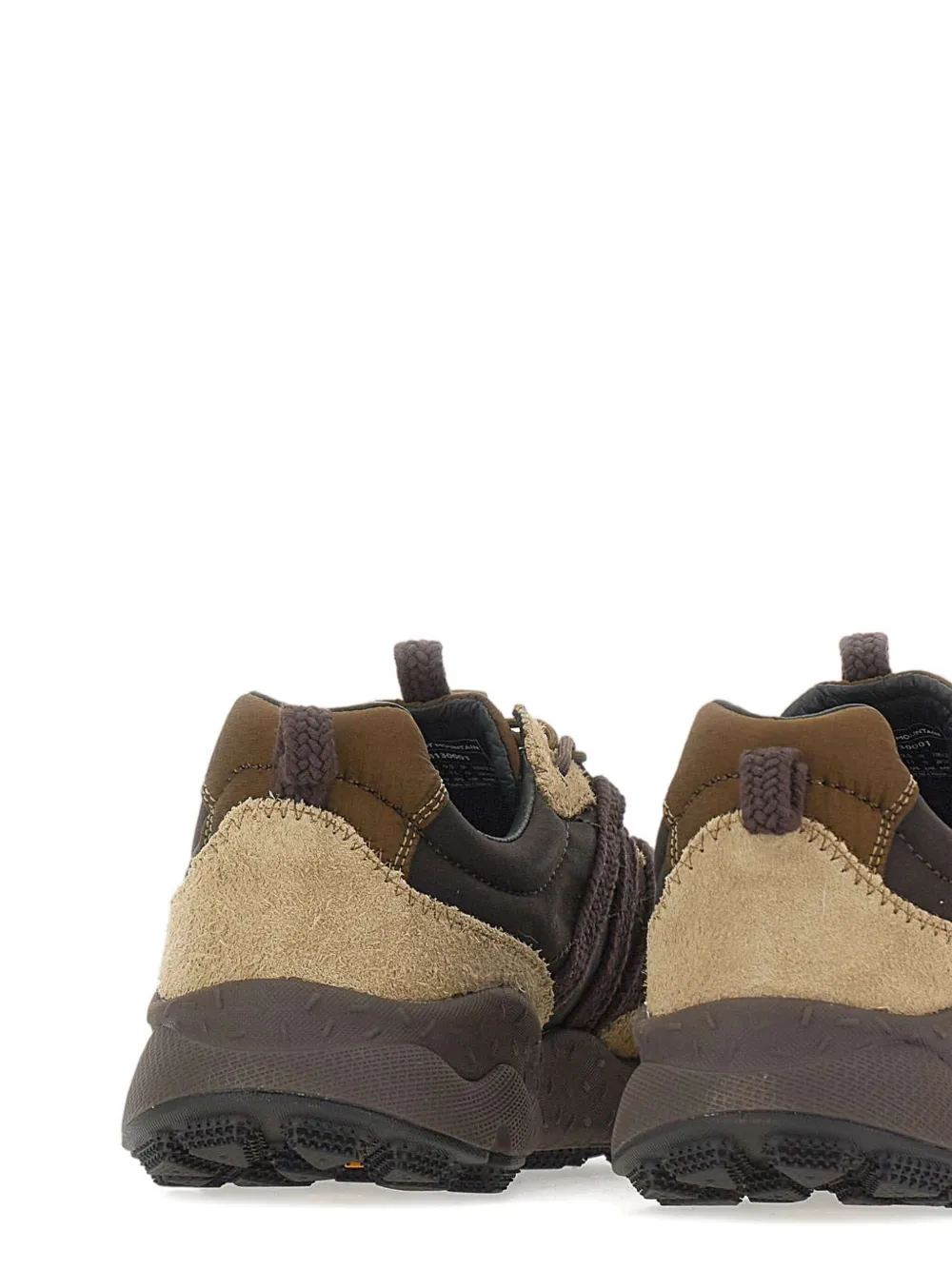 FLOWER MOUNTAIN x Nicholas Daley Iwano 2 trekking sneakers met stiksels Bruin