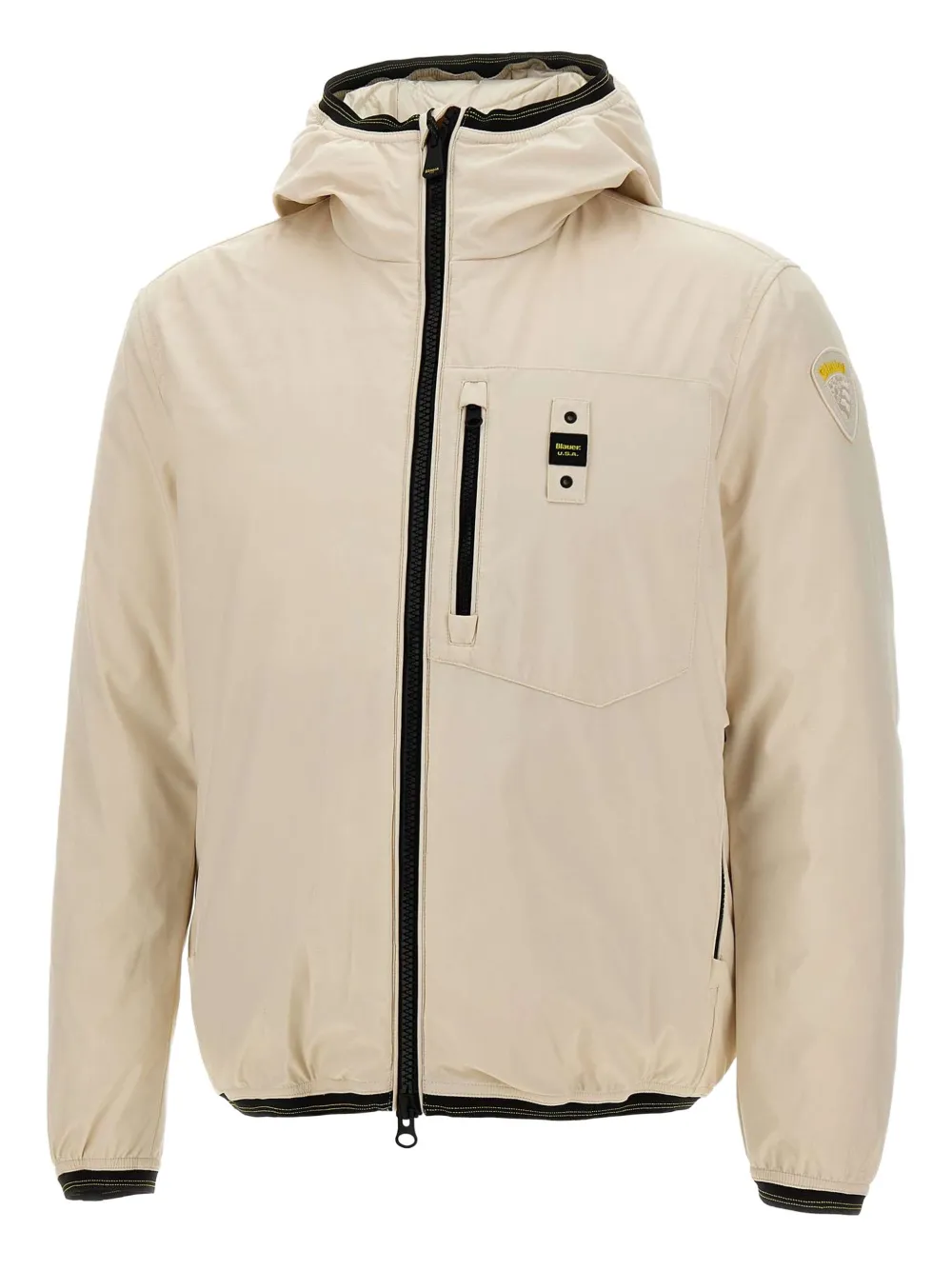 Blauer hooded zip-up jacket | Neutrals | Image 1
