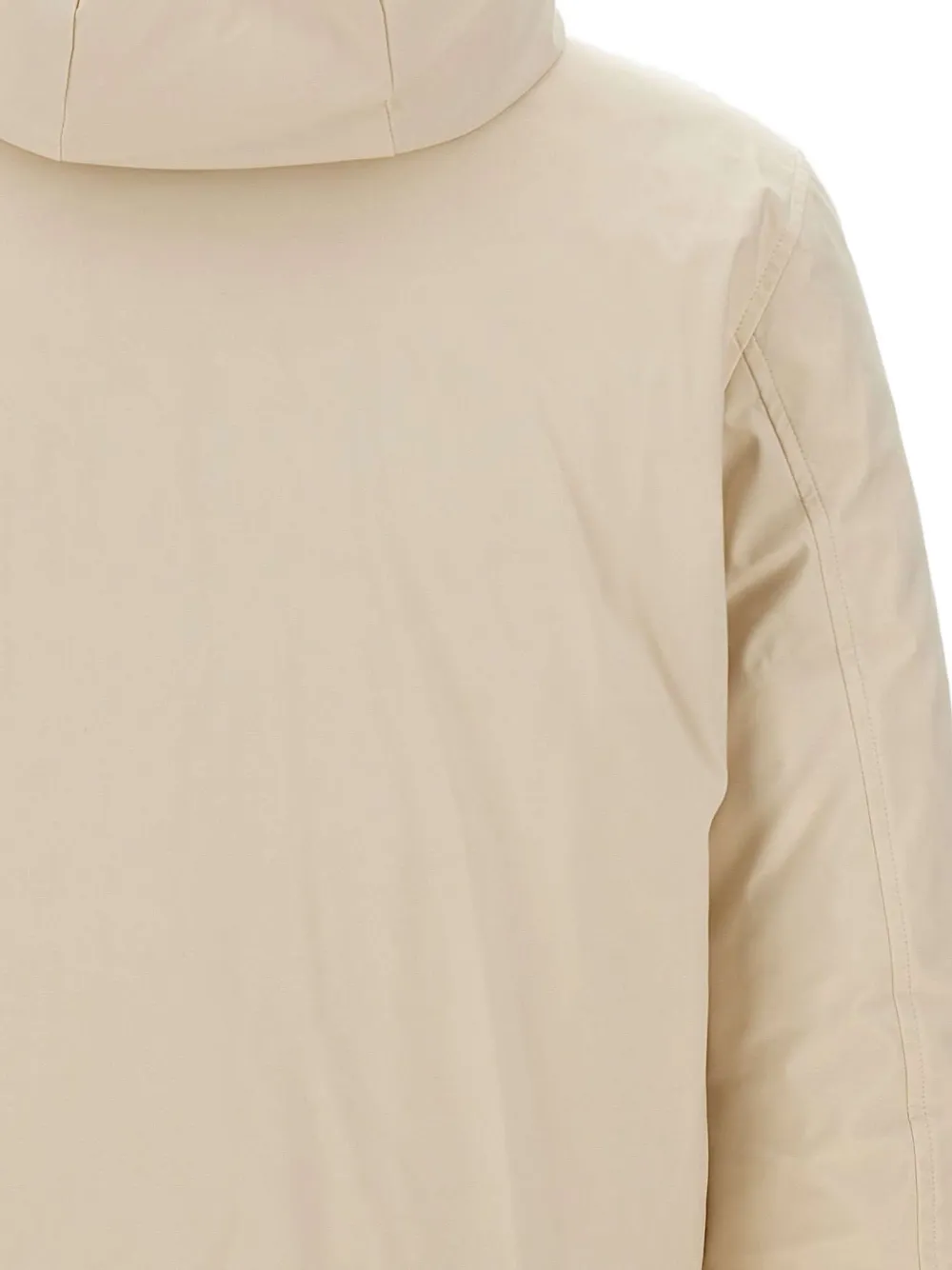 Blauer Jack met capuchon Beige