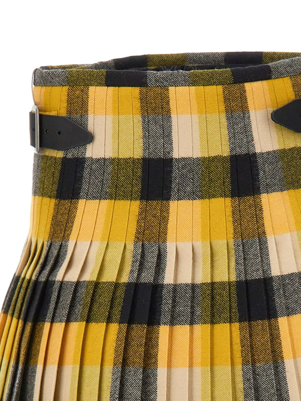 Vivienne Westwood Mini-plooirok met gesp Geel