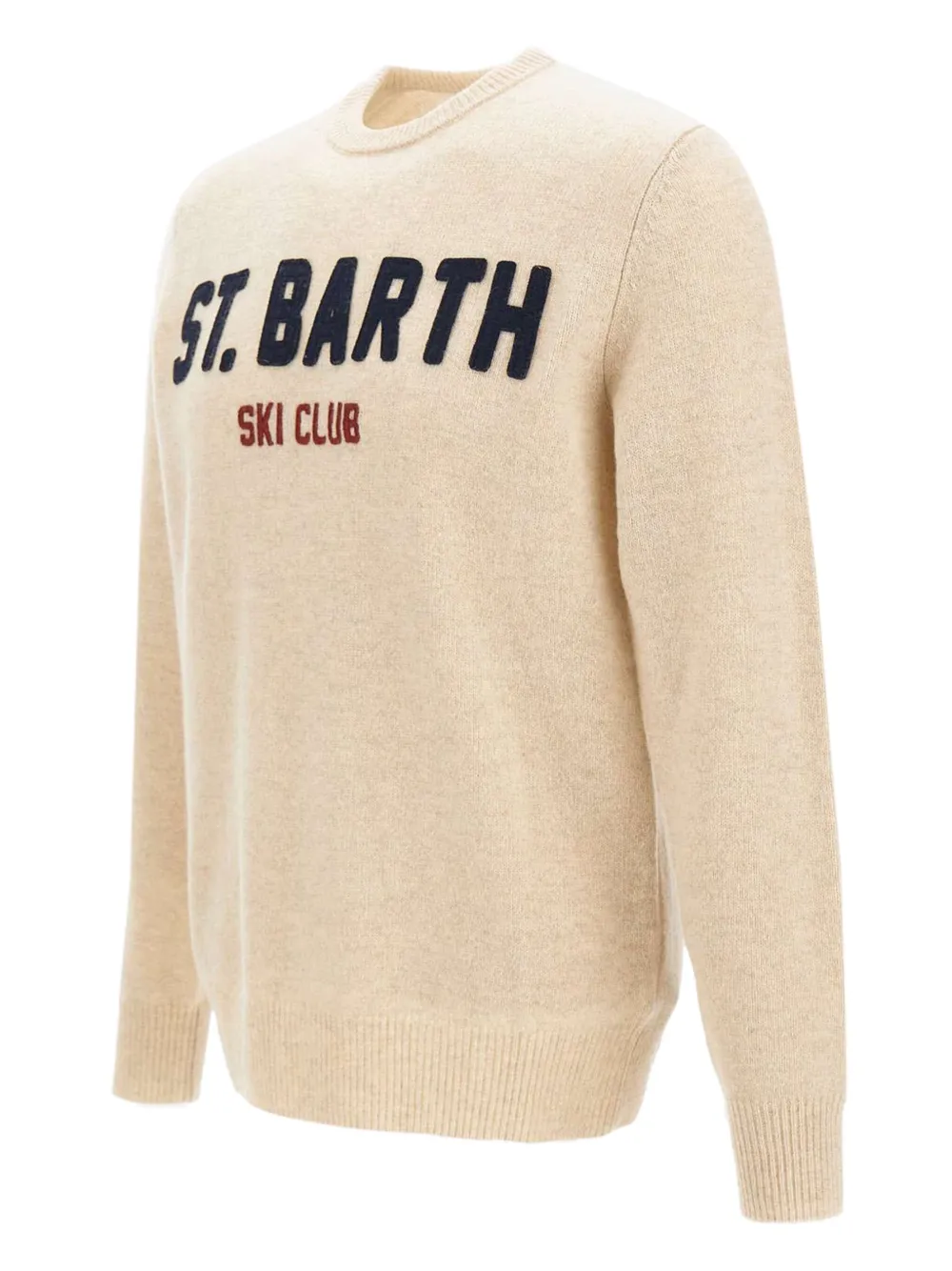 MC2 Saint Barth embroidered crew-neck sweater - Beige