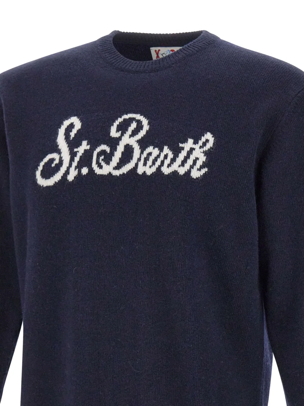 MC2 Saint Barth Trui met geborduurde reiger Blauw