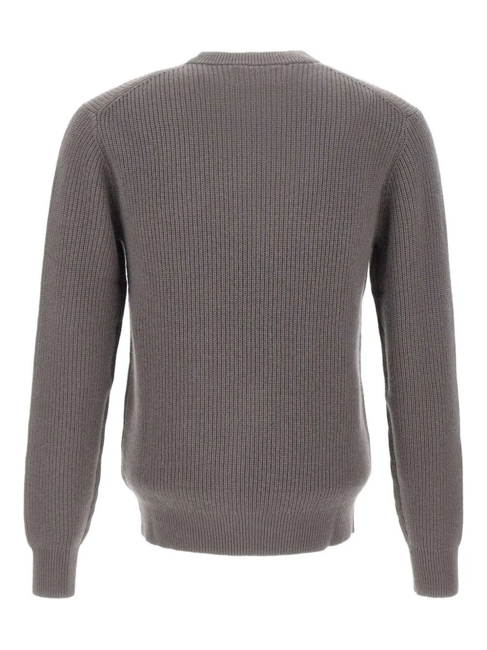 Sun68 ribbed embroidered-logo sweater - Grijs