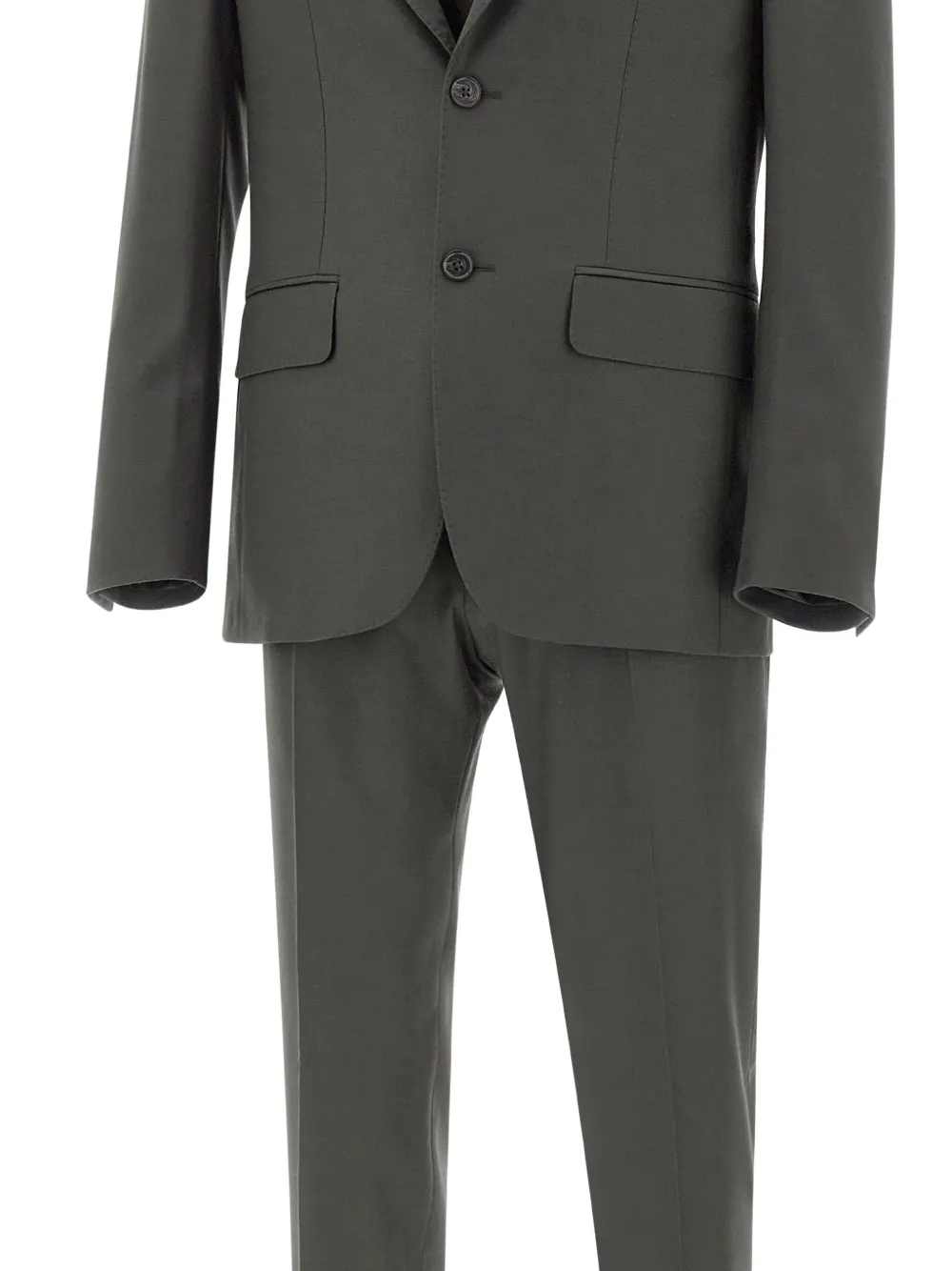 Corneliani Wollen pak met gekerfde revers Grijs