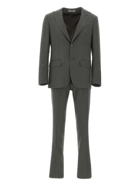 Corneliani peak-lapels wool suit