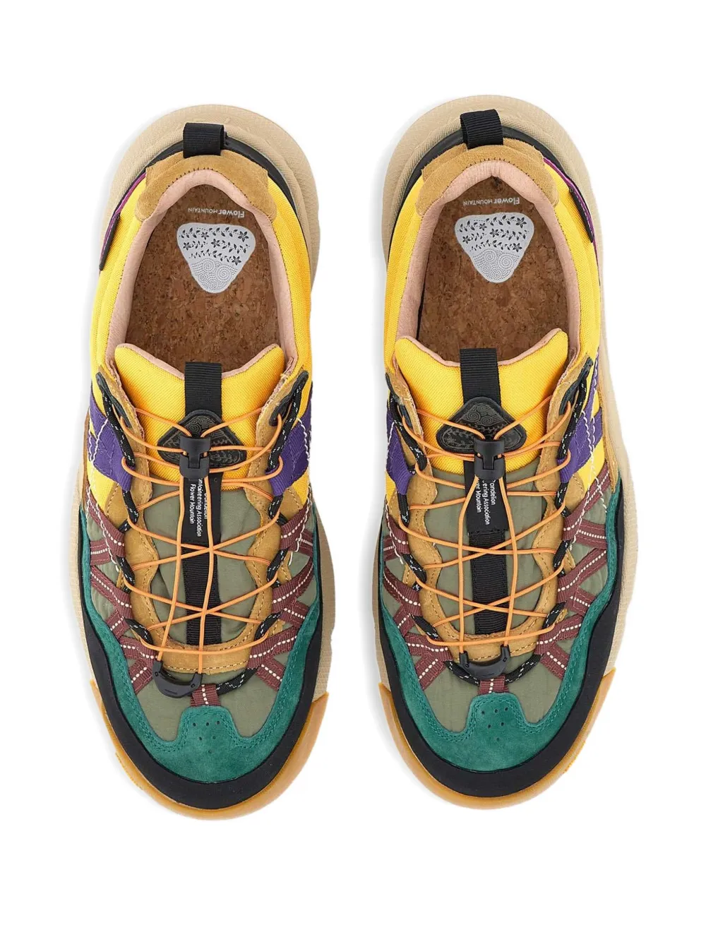 FLOWER MOUNTAIN Iwano low-top sneakers Geel