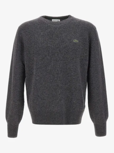 Lacoste embroidered crew-neck sweater