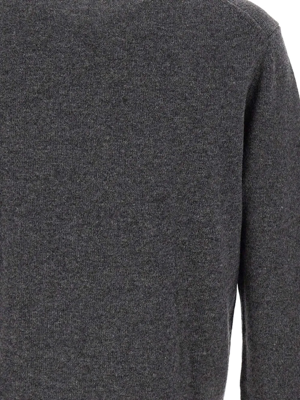 Lacoste Sweater met borduurwerk en ronde hals Grijs