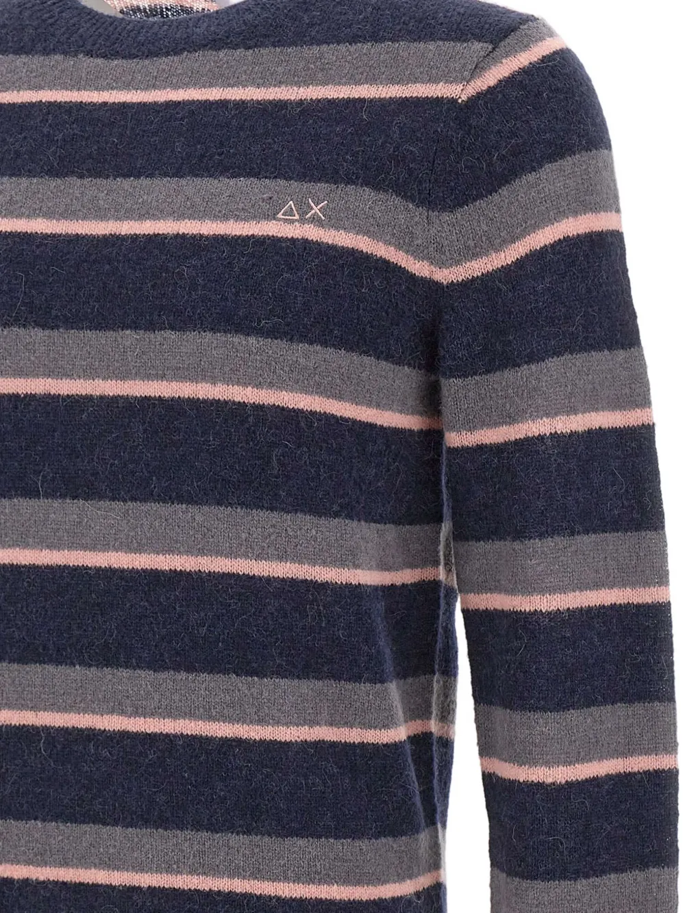 Sun68 Gestreepte sweater met lange mouwen Blauw