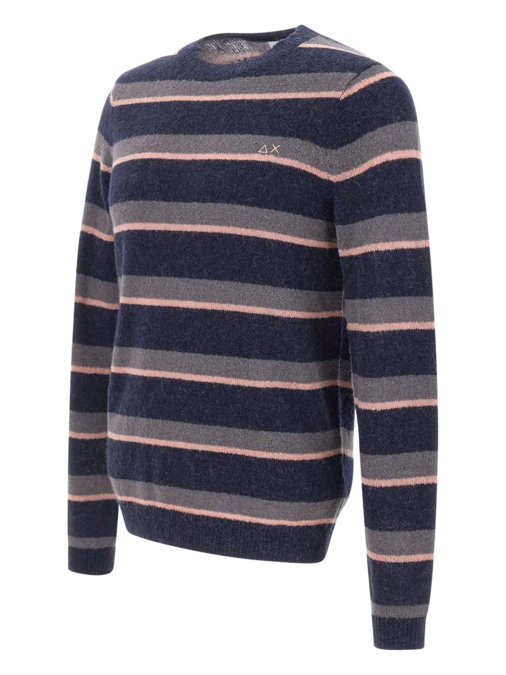 Sun68 Gestreepte sweater met lange mouwen Blauw